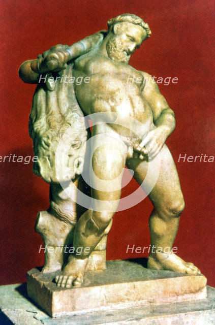 Roman statue of a drunken Hercules. Artist: Unknown