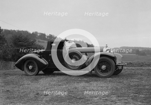 Charles Mortimer's Barker-bodied 2-seater Bentley, c1930s Artist: Bill Brunell.