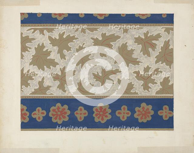 Wallpaper, 1935/1942. Creator: Unknown.