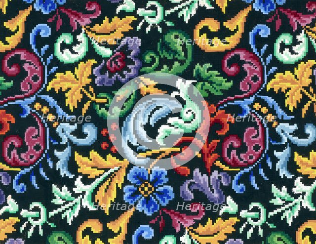 Needlework pattern,  c1870-1900. Creator: Ludwig Wilhelm Wittich.