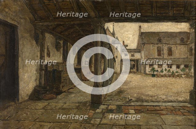 The Old Cloister in Lier, 1871. Creator: Willem Linnig II.