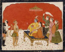Rama's Court, Folio from a Ramayana (Adventures of Rama), between 1775 and 1800. Creator: Unknown.