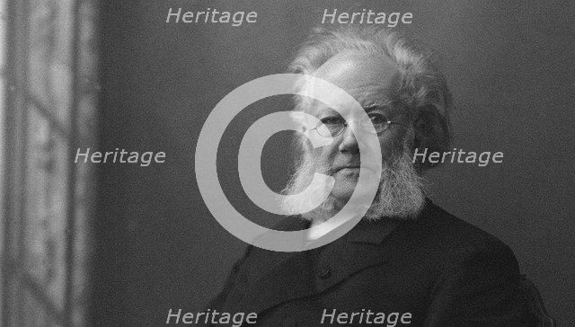 Portrait of Henrik Ibsen (1828-1906). Artist: Anonymous  