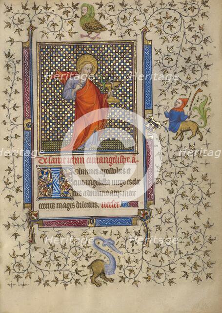 Saint John the Evangelist; Book of Hours, about 1410. Creator: Unknown.