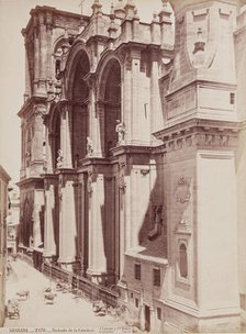 Facade of the Cathedral, Granada, between 1875 and 1892. Creator: Juan Laurent.