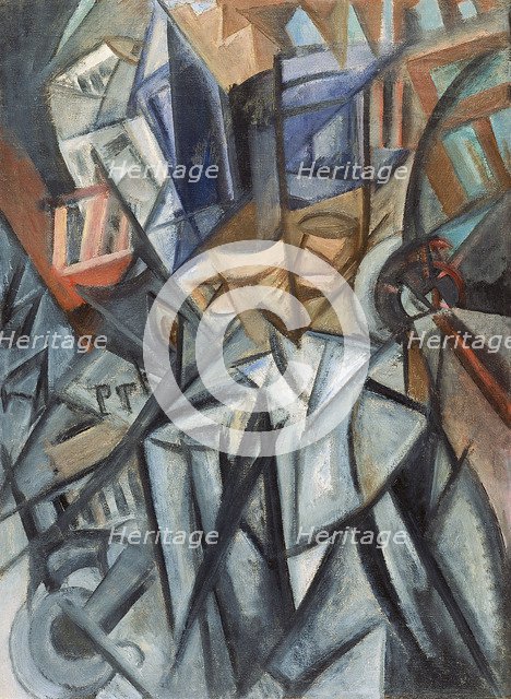 Man on the Street (Analysis of Volumes), 1913. Artist: Rozanova, Olga Vladimirovna (1886-1918)