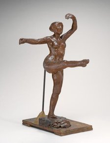 Fourth Position Front, on the Left Leg, c. 1885/1890. Creator: Edgar Degas.