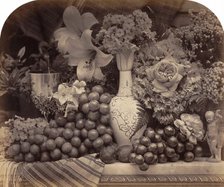 Fruit and Flowers, 1860. Creator: Roger Fenton.