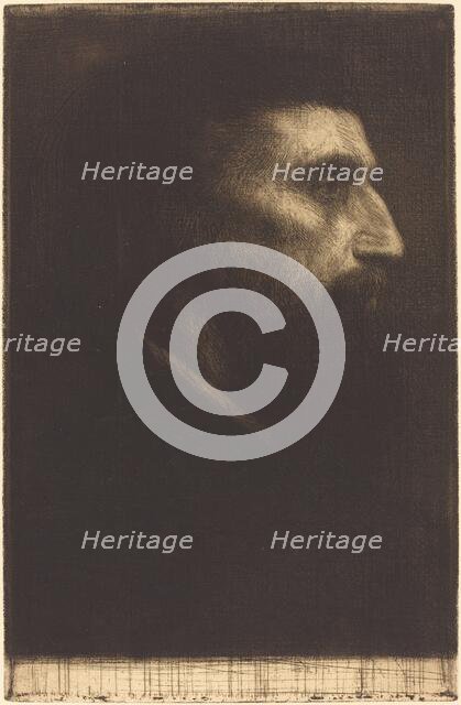 Head of a Man (Tete d'homme). Creator: Alphonse Legros.