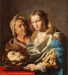 Salome with the Head of John the Baptist, First Half of 17th century. Creator: Stomer, Matthias (ca.1600-after 1650).