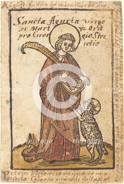 Saint Agnes, c. 1490. Creator: Unknown.