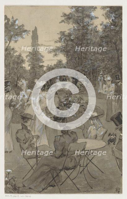 Recreation: people in a park, 1901 or earlier. Creator: Louwerse, H.C..