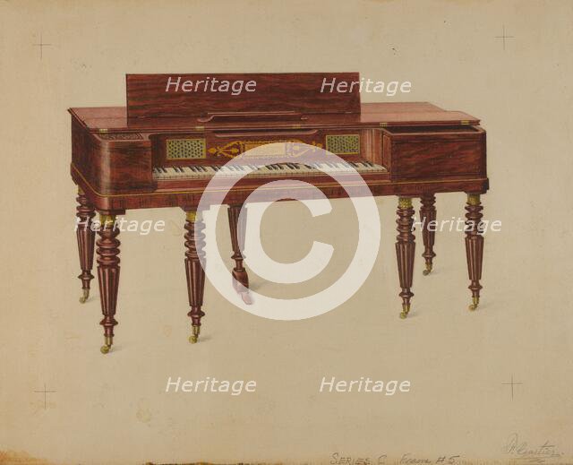 Piano Forte, c. 1936. Creator: Ferdinand Cartier.