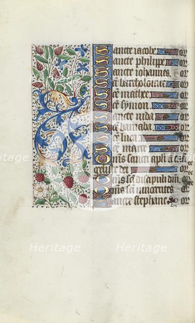 Book of Hours (Use of Rouen): fol. 93v, c. 1470. Creator: Master of the Geneva Latini (French, active Rouen, 1460-80).