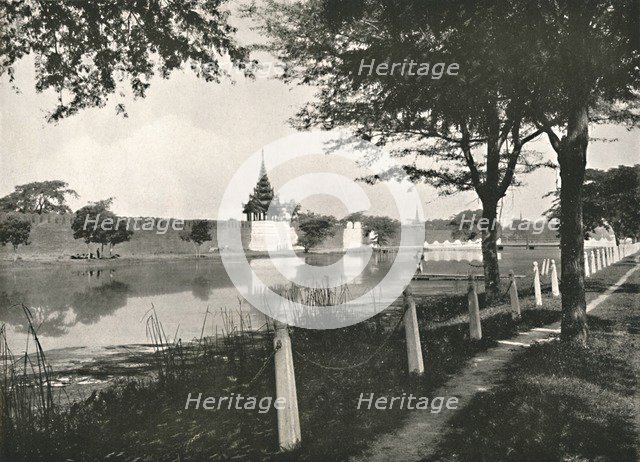 'North Moat and Wall, Mandalay', 1900. Creator: Unknown.