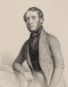 Portrait of pianist and composer George Alexander Osborne (1806-1893), 1850. Creator: Alophe, Marie-Alexandre Menut (1812-1883).