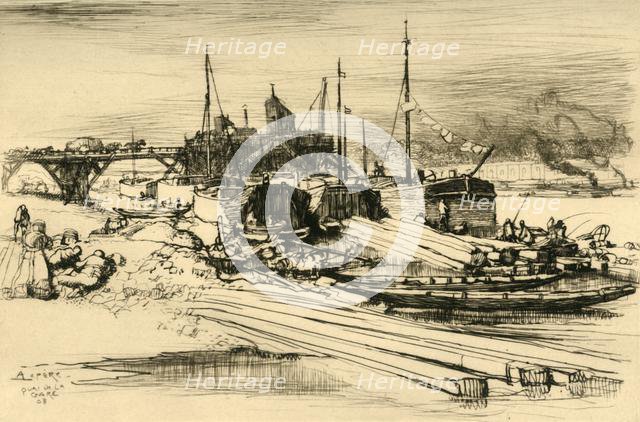 'Quai De La Gare: Décharge Publique', 1908. Creator: Auguste Lepere.