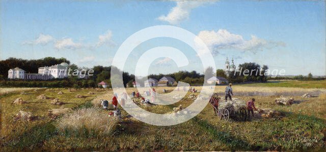 Harvest, 1884. Creator: Kiselev, Alexander Alexeyevich (1855-after 1918).