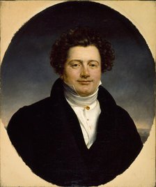 Portrait of Bernard-Leon (1784-1856), actor and director of the Vaudeville and Gaite theatres, c1825 Creator: Henri-Francois Riesener.