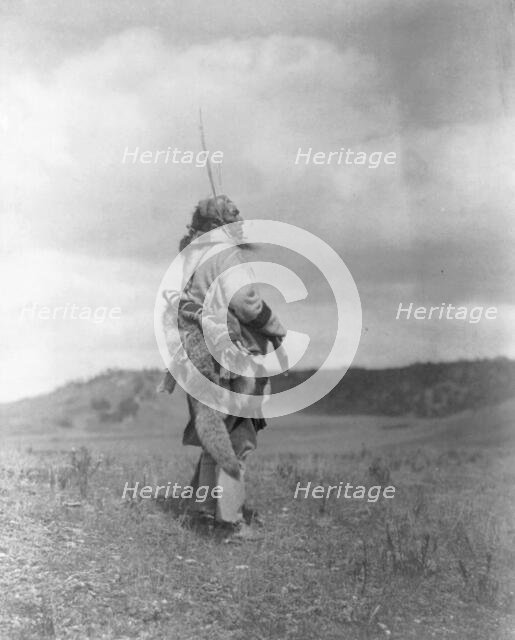 The scout-Atsina, c1908. Creator: Edward Sheriff Curtis.