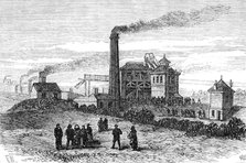 Scene of the Colliery Disaster at Barnsley, 1883. Creator: Unknown.
