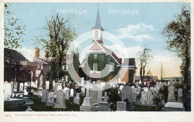 Old Swede's Church, Philadelphia, Pennsylvania, USA, 1901. Artist: Unknown