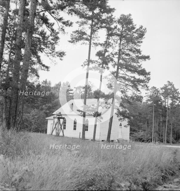Negro Baptist church, Person County, North Carolina, 1939. Creator: Dorothea Lange.
