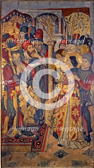 Saint Vincent before the judge and prefect Dacià, from the Altarpiece of Sant Vicenç de Sarria..