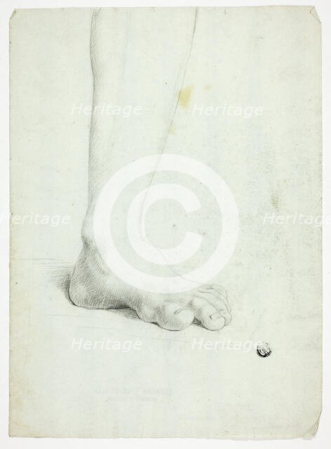 Left Leg of Standing Figure, n.d. Creator: John Downman.