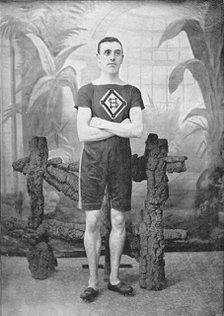 Portrait of the athlete George Crossland, 1896.  Creator: GC Melville.