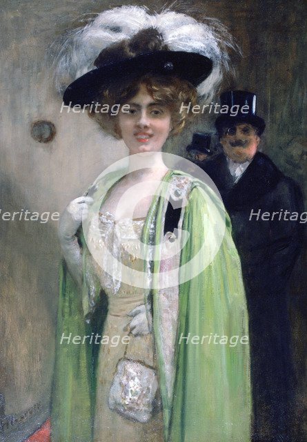 'A Couple Arriving at an Event', c1872-1929 Artist: Henri Gervex