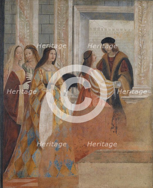 Meeting of the Betrothed, c1517-1518. Creator: Ferramola, Floriano (Fioravante) (c. 1478-1528).