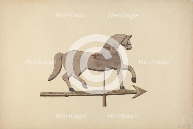 Horse Weather Vane, 1939. Creator: Robert Barton.