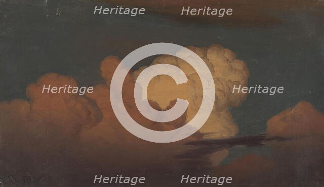 Cloud Study, 1850. Creator: Knud Baade.