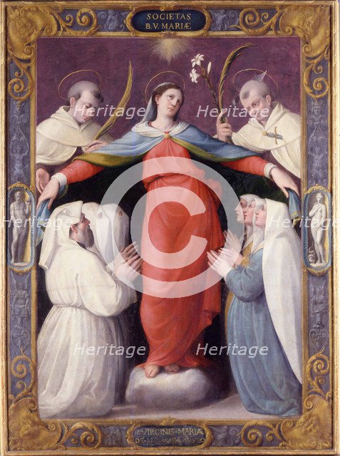 Madonna della Misericordia (Madonna of Mercy), 1564. Artist: Zanguidi (Bertoia), Jacopo (1544-1574)