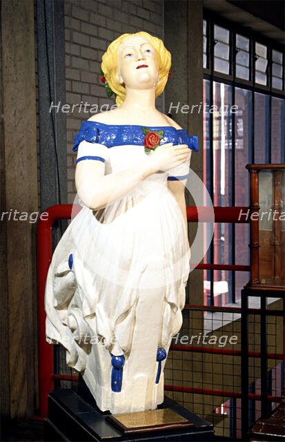 Terra Nova figure head, 1884	. Creator: Unknown.