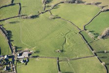 Earthworks of a possible Medieval settlement or farmstead, Dorset, 2019. Creator: Damian Grady.