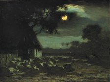 Sheepyard, Moonlight, 1906. Creator: Horatio Walker.