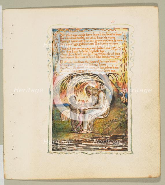 Songs of Innocence and of Experience: Little Black Boy (second plate), ca. 1825. Creator: William Blake.