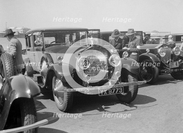 Rolls-Royce 40/50 at the B&HMC Brighton Motor Rally, 1930. Artist: Bill Brunell.