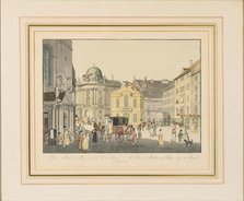 The Saint Michael Square in Vienna, Early 19th cen.. Creator: Postl, Karel (1769-1818).
