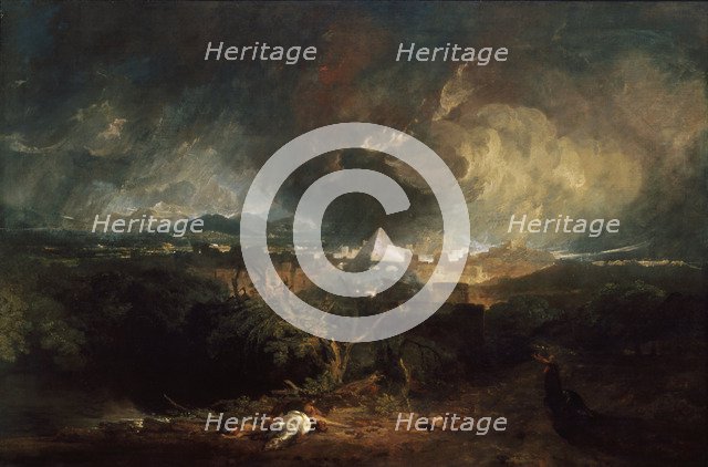 The Fifth Plague of Egypt, 1800. Artist: Turner, Joseph Mallord William (1775-1851)