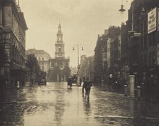 [Street scene]. From the album: Photograph album - London, 1920s. Creator: Harry Moult.