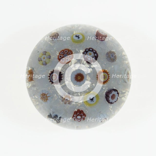 Paperweight, Lunéville, c. 1846-55. Creator: Baccarat Glasshouse.