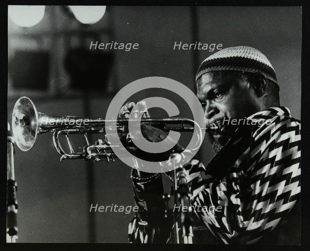 American trumpeter Ted Curson playing at the Bracknell Jazz Festival, Berkshire, 1983. Artist: Denis Williams