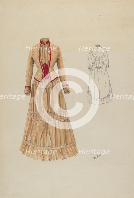 Dress, c. 1937. Creator: Ray Price.