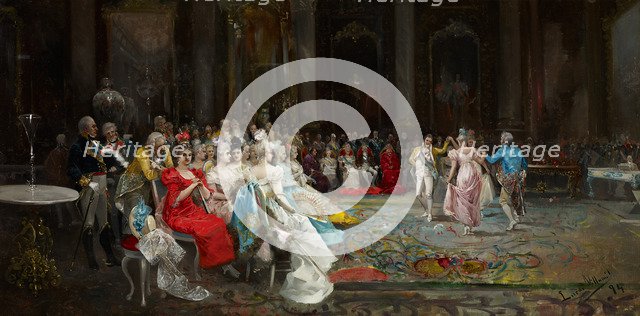 Dance at the Palace. Artist: Lucas Villaamil, Eugenio (1858-1919)