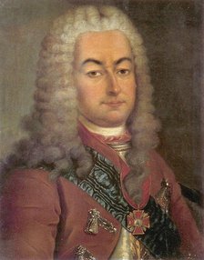 Portrait of Count Semyon Andreyevich Saltykov (1672-1742), 18th century. Artist: Anonymous  