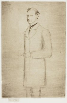 Portrait of Walter Dowdeswell, Esq., 1890. Creator: Theodore Roussel.