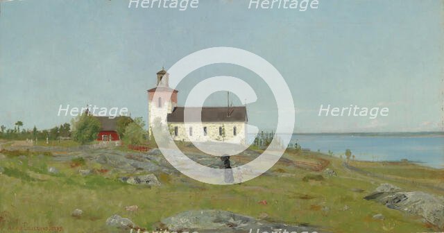 Landscape, 1889. Creator: Arvid Liljelund.